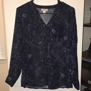 Sheer long sleeve top